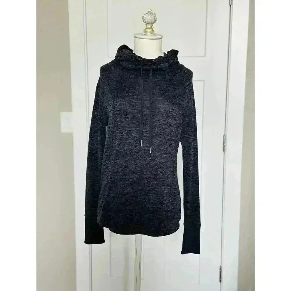 Athleta Women's Pullover Cowlneck Hoodie Charcoal Size XXS - Picture 3 of 7